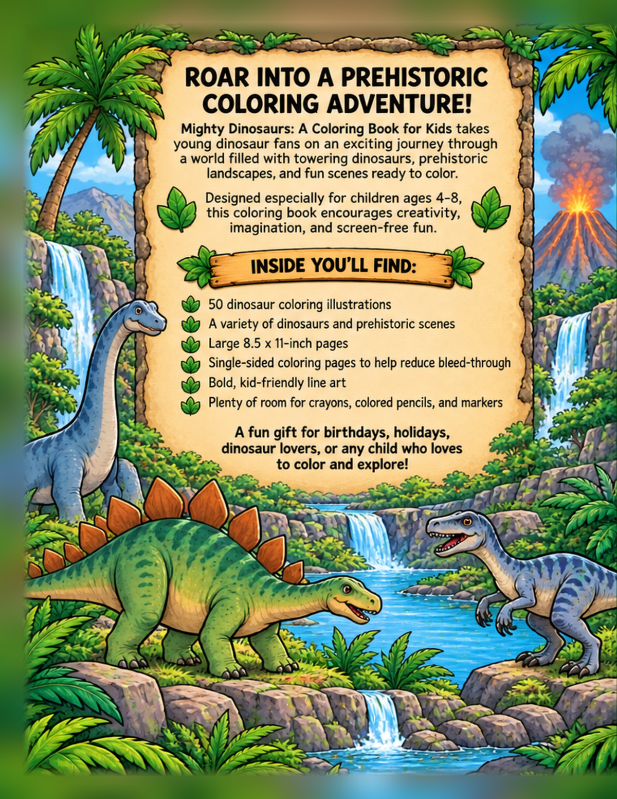 Mighty Dinosaurs back cover