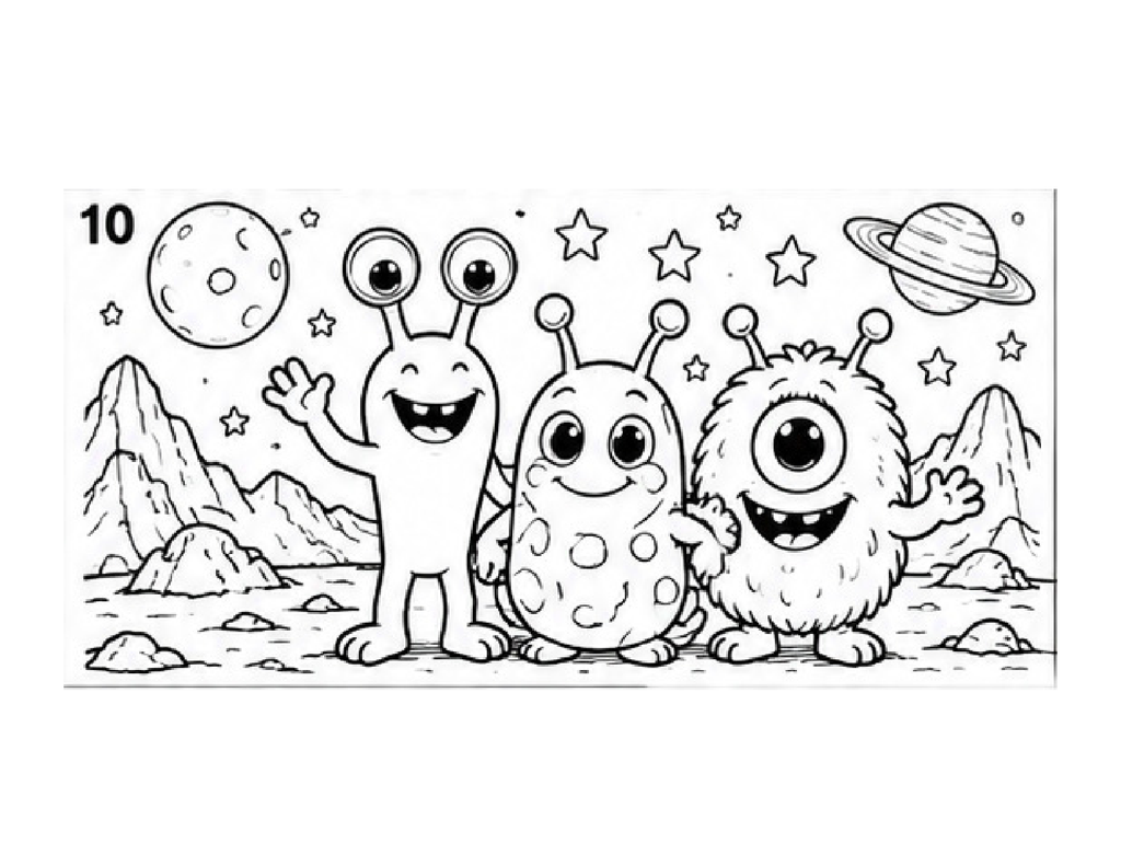 Interior preview: three friendly aliens